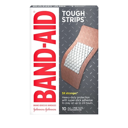 Band-Aid Band-Aid Tough Strips 5X Stronger Extra Large Bandage 10 Count, PK24 1004424